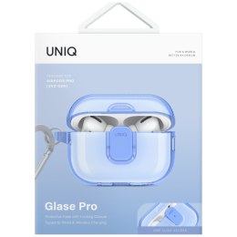 Etui UNIQ Glase Pro do AirPods Pro 2 Lock Case niebieski