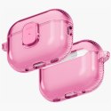 Etui UNIQ Glase Pro do AirPods Pro 3 Lock Case różowy