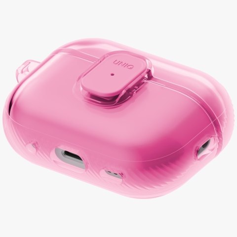 Etui UNIQ Glase Pro do AirPods Pro 3 Lock Case różowy