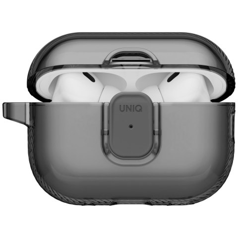 Etui UNIQ Glase Pro do AirPods Pro 3 Lock Case smoke