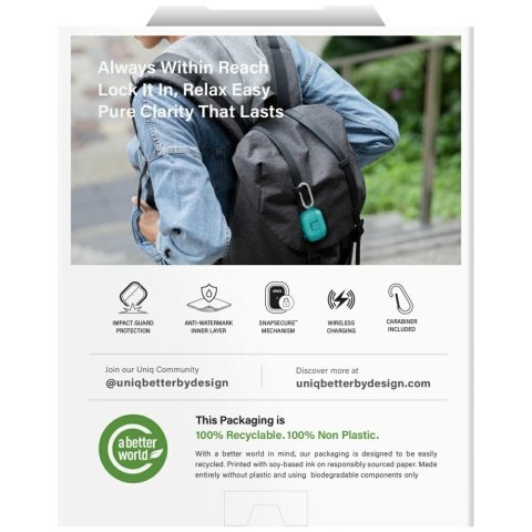 Etui UNIQ Glase Pro do AirPods Pro 3 Lock Case smoke