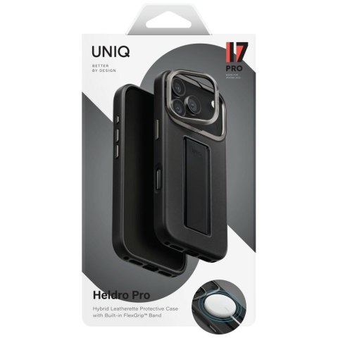 Etui UNIQ Heldro Pro do iPhone 17 Pro Magclick Charging czarny
