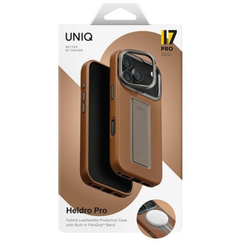 Etui UNIQ Heldro Pro do iPhone 17 Pro Magclick Charging karmel