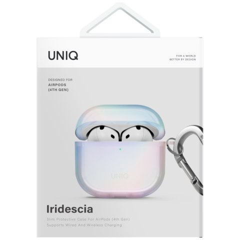 Etui UNIQ Iridescia do AirPods 4 Hang Case holo quartz