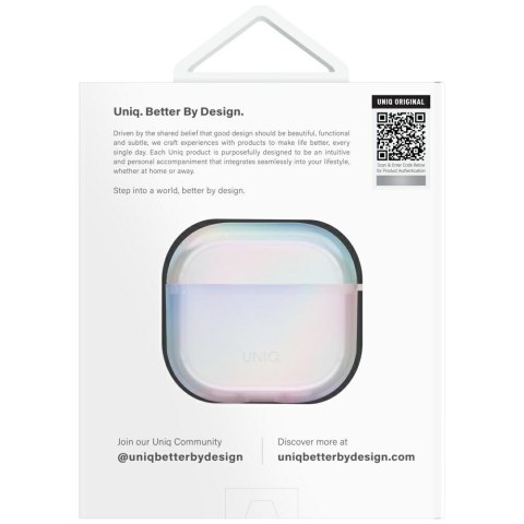 Etui UNIQ Iridescia do AirPods 4 Hang Case holo quartz