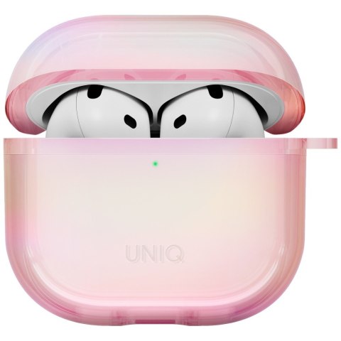 Etui UNIQ Iridescia do AirPods 4 Hang Case pink prism