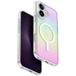 Etui UNIQ Iridescia do iPhone 16 Magclick Charging holograficzny