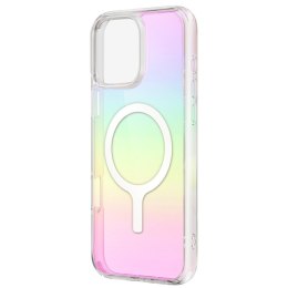 Etui UNIQ Iridescia do iPhone 16 Magclick Charging holograficzny
