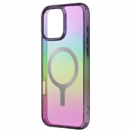 Etui UNIQ Iridescia do iPhone 16 Pro Max Magclick Charging midnight