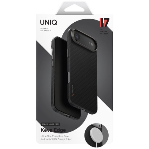 Etui UNIQ Keva EDGE do iPhone Air Magclick Charging czarny