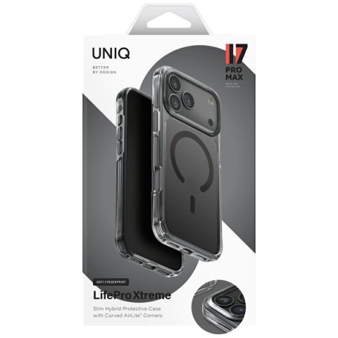 Etui UNIQ LifePro Xtreme do iPhone 17 Pro Max Magclick Charging czarny