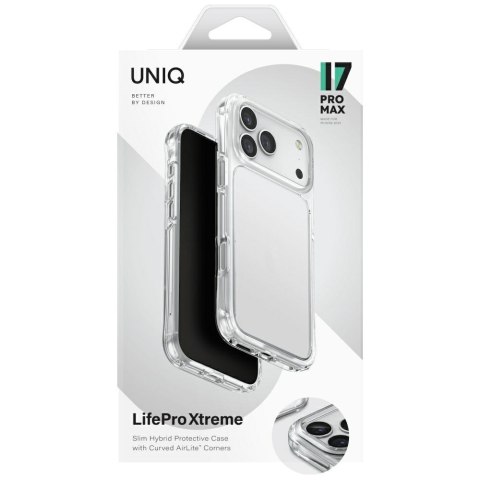 Etui UNIQ Lifepro Xtreme do iPhone 17 Pro Max przezroczysty
