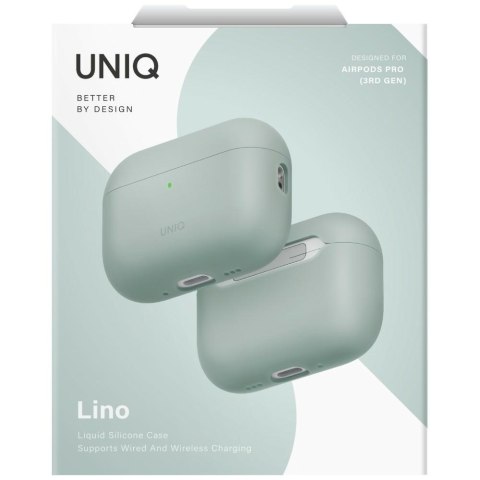 Etui UNIQ Lino do AirPods Pro 3 gen Silicone zielony