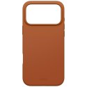 Etui UNIQ Lino do iPhone 17 Pro Max Magclick Charging pomarańczowy