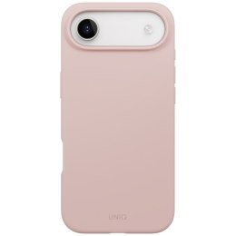 Etui UNIQ Lino do iPhone Air Magclick Charging różowy