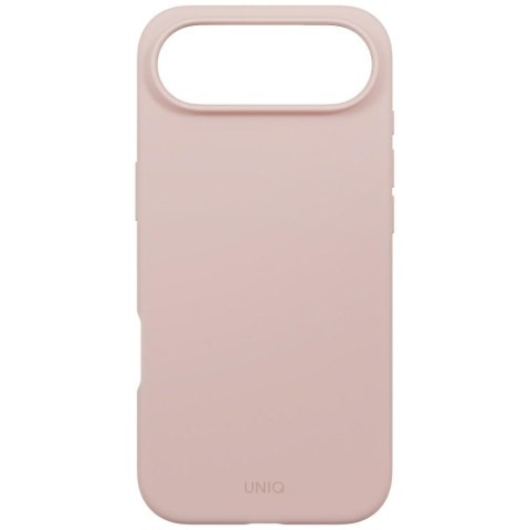 Etui UNIQ Lino do iPhone Air Magclick Charging różowy