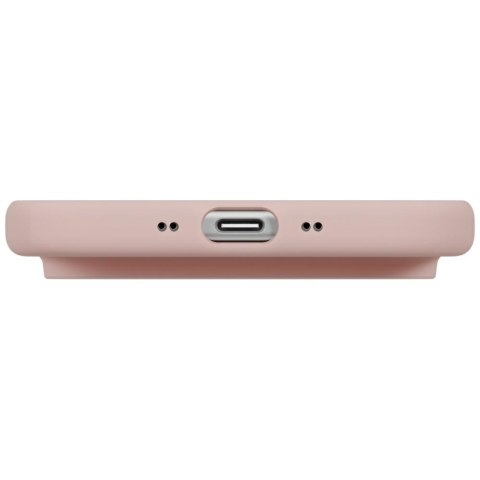 Etui UNIQ Lino do iPhone Air Magclick Charging różowy