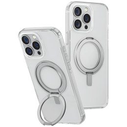 Etui UNIQ Swivix do iPhone 16 Pro Max 360 Rotating Kickstand przezroczysty