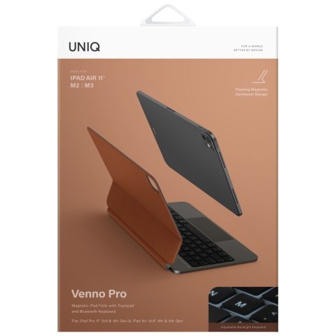 Etui UNIQ Venno Pro Magnetic Smart z klawiaturą do iPad Air 11" (2024/25) | Air 10.9" (2022/20) | iPad Pro 11" (2022/21) c
