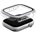 Etui UNIQ Voute do Apple Watch Series 10 / 11 42mm szkło hartowane srebrny