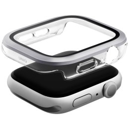Etui UNIQ Voute do Apple Watch Series 10 / 11 42mm szkło hartowane srebrny