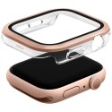 Etui UNIQ Voute do Apple Watch Series 10 / 11 46mm szkło hartowane różowo-złoty