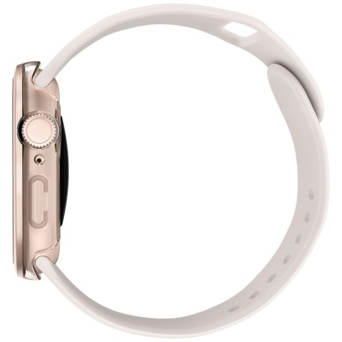 Etui UNIQ Voute do Apple Watch Series 10 / 11 46mm szkło hartowane różowo-złoty