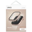 Etui UNIQ Voute do Apple Watch Series 10 / 11 46mm szkło hartowane różowo-złoty
