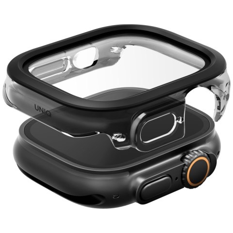 Etui UNIQ Voute do Apple Watch Ultra 49mm szkło hartowane czarny