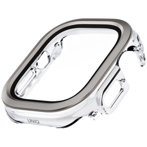 Etui UNIQ Voute do Apple Watch Ultra 49mm szkło hartowane srebrny
