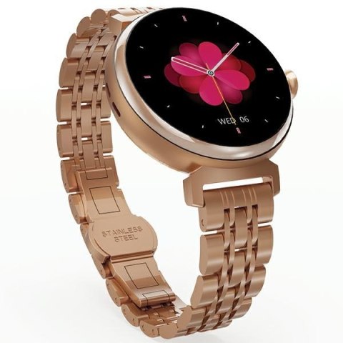 HiFuture smartwatch damski Auraróżowo-złoty/rose gold (HSFUAGL)