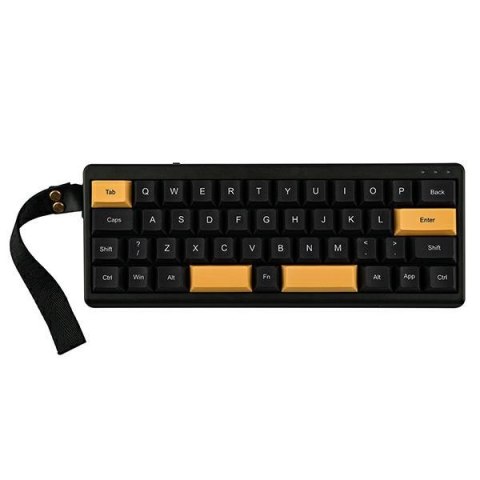 Klawiatura mechaniczna Epomaker TH40 Wisteria Linear Switch czarno-złoty/black-gold