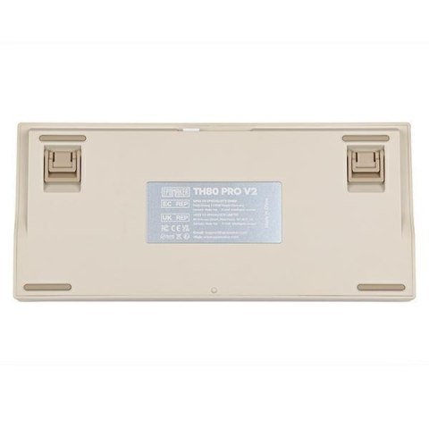 Klawiatura mechaniczna Epomaker TH80 Pro V2 Wisteria Linear Switch biały/white