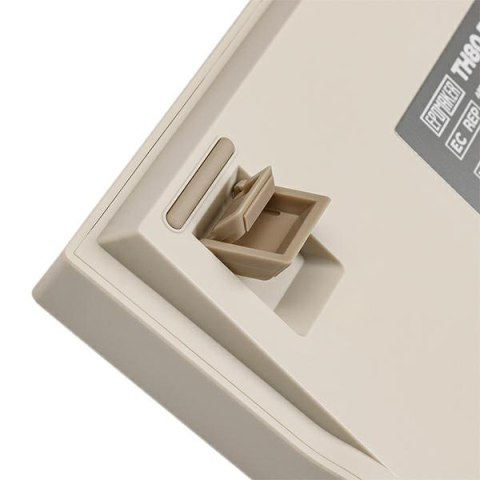 Klawiatura mechaniczna Epomaker TH80 Pro V2 Wisteria Linear Switch biały/white