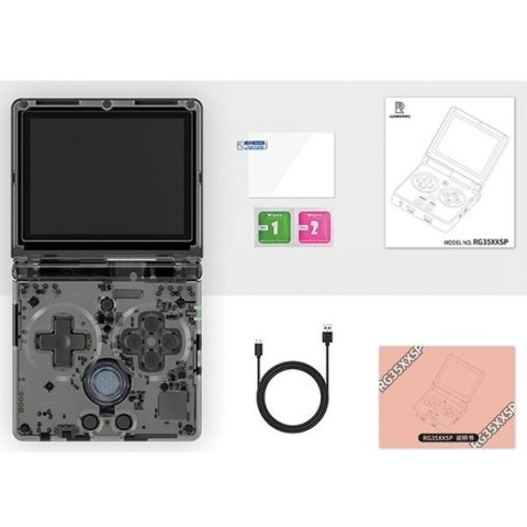 Konsola Anbernic RG35XXSP czarnytransparentny/translucent black