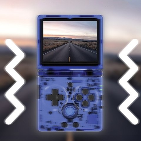 Konsola Anbernic RG35XXSP niebieskitransparentny/translucent blue