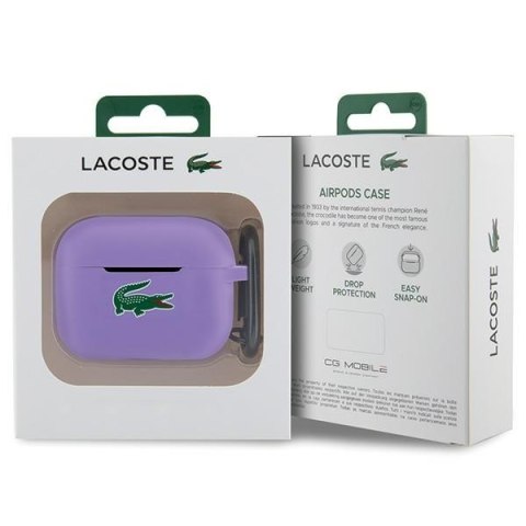 Lacoste LCAP2SLOU AirPods Pro 2 (2022/2023) cover fioletowy/parme Silicone Croc Logo