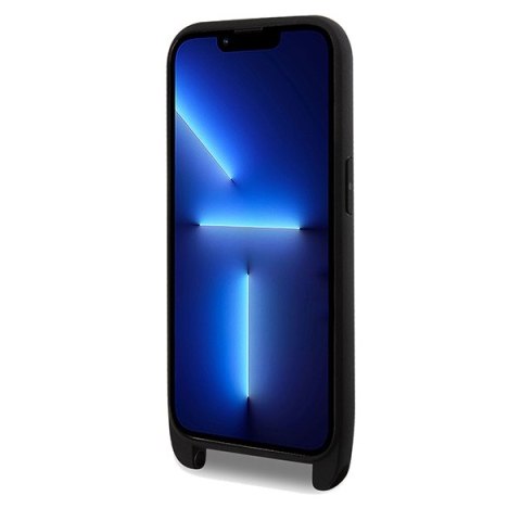 Lacoste LCHCP14LSPVCK iPhone 14 Pro 6.1" czarny/black hardcase Iconic Petit Pique Crossbody