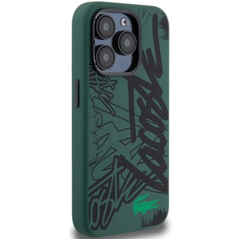 Lacoste LCHCP15XGRAK iPhone 15 Pro Max 6.7" czarny/black hardcase Silicone Graffiti