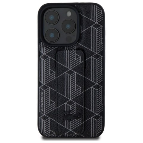 Lacoste LCHCP15XGSPBSK iPhone 15 Pro Max 6,7" czarny/black hardcase Grip Stand Mono