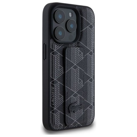 Lacoste LCHCP15XGSPBSK iPhone 15 Pro Max 6,7" czarny/black hardcase Grip Stand Mono