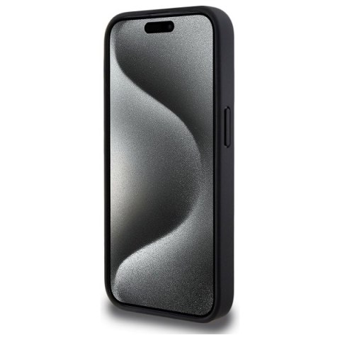 Lacoste LCHCP15XGSPBSK iPhone 15 Pro Max 6,7" czarny/black hardcase Grip Stand Mono