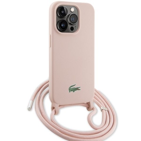 Lacoste LCHCP15XSCCRLP iPhone 15 Pro Max6.7" jasnoróżowy/light pink hardcase Silicone Cord