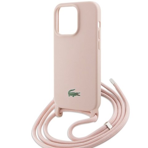 Lacoste LCHCP15LSCCRLP iPhone 15 Pro6.1" jasnoróżowy/light pink hardcase Silicone Cord
