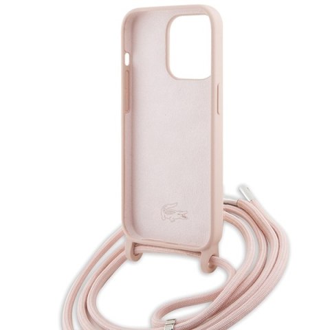 Lacoste LCHCP15LSCCRLP iPhone 15 Pro6.1" jasnoróżowy/light pink hardcase Silicone Cord