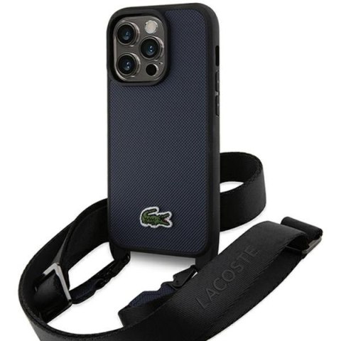 Lacoste LCHCP15LSPVCV iPhone 15 Pro 6.1" granatowy/navy hardcase Iconic Petit Pique Crossbody