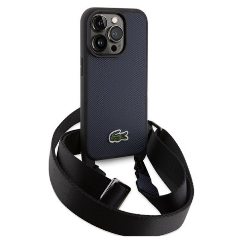Lacoste LCHCP15LSPVCV iPhone 15 Pro 6.1" granatowy/navy hardcase Iconic Petit Pique Crossbody