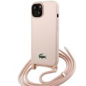 Lacoste LCHCP15SSCCRLP iPhone 15 / 14 /13 6.1" jasnoróżowy/light pink hardcase Silicone Cord