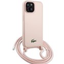 Lacoste LCHCP15SSCCRLP iPhone 15 / 14 /13 6.1" jasnoróżowy/light pink hardcase Silicone Cord