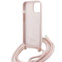 Lacoste LCHCP15SSCCRLP iPhone 15 / 14 /13 6.1" jasnoróżowy/light pink hardcase Silicone Cord